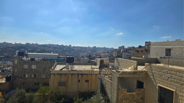 Hus och utsikt över Hebron.