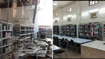 Biblioteket på Al-Ribat-universitetet i Sudans huvudstad Khartoum.