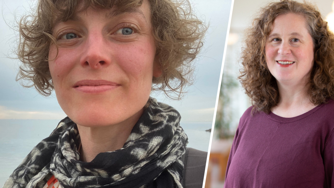 Porträtt på Moa Stockstad och Charlotta Höckerfors.