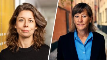 Emma Kindblom, enhetschef för biblioteksenheten på MTM och Silvia Ernhagen, generalsekreterare på Svensk biblioteksförening.